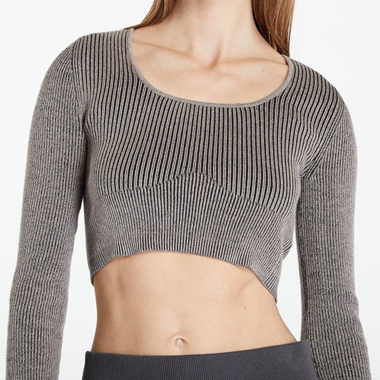 Calvin Klein Jeans Crop Sweater – Gray – Women