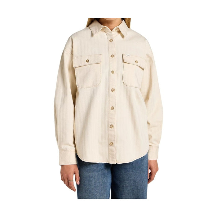 Lee Knoopshirt – Beige – Dames
