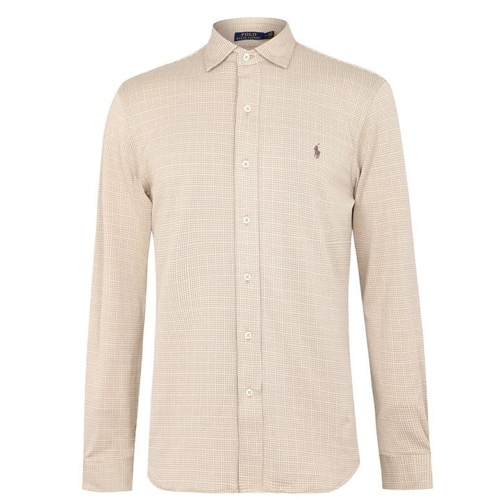 Ralph Lauren Shirt – Geruit Bruin – Heren
