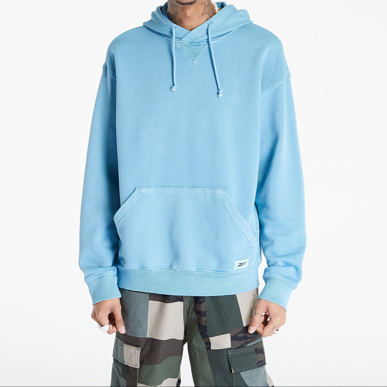 Reebok Classics Natuurlijk Geverfde Hoodie – Blauw – Heren