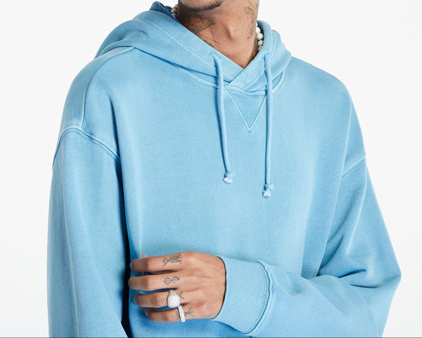 Reebok Classics Natuurlijk Geverfde Hoodie – Blauw – Heren