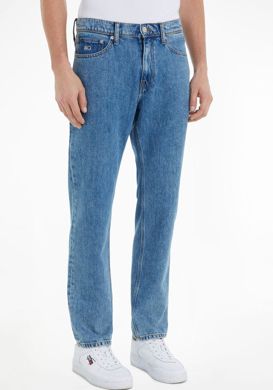 Tommy Jeans Relaxed Straight – Blauw – Heren