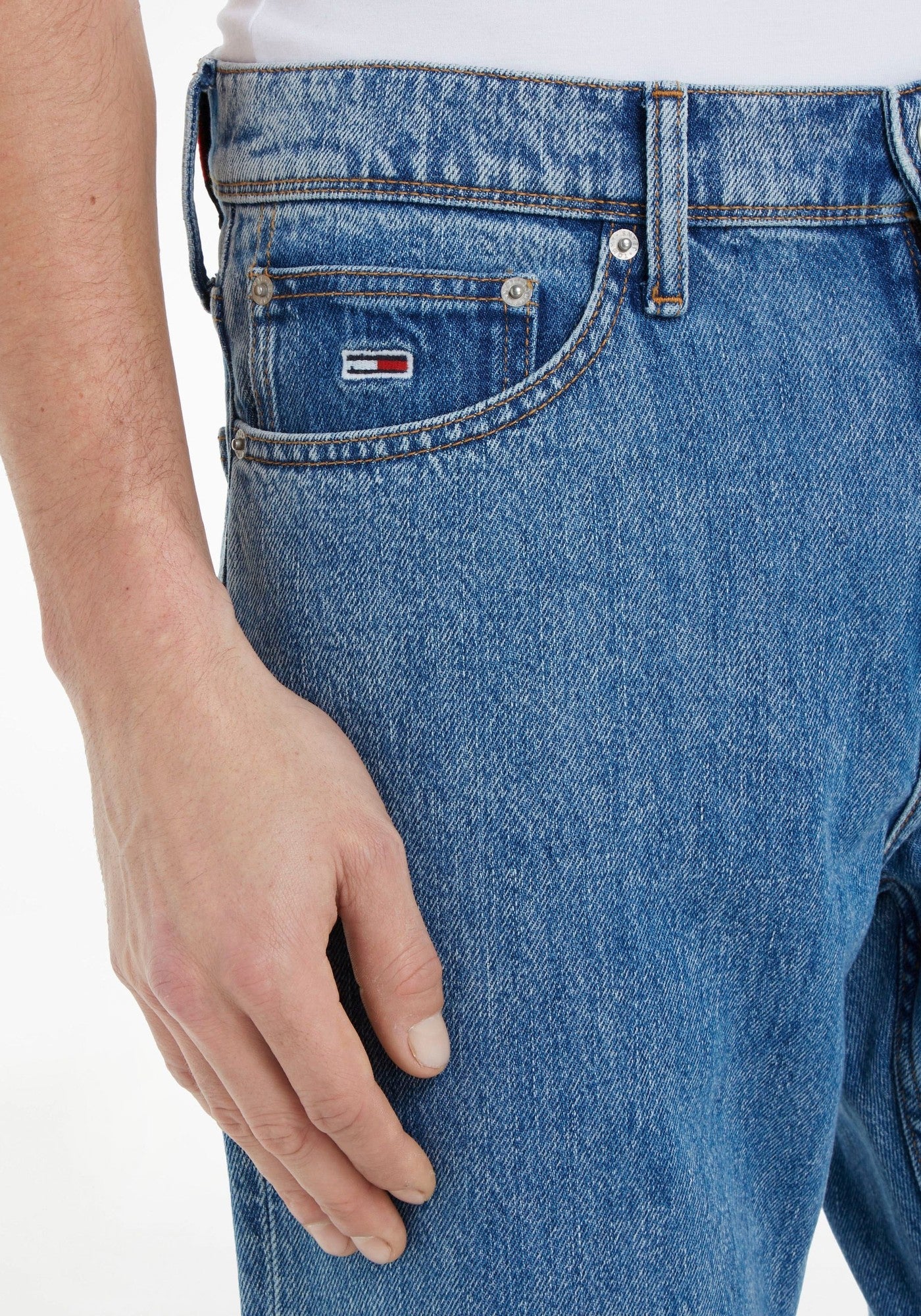 Tommy Jeans Relaxed Straight – Blauw – Heren