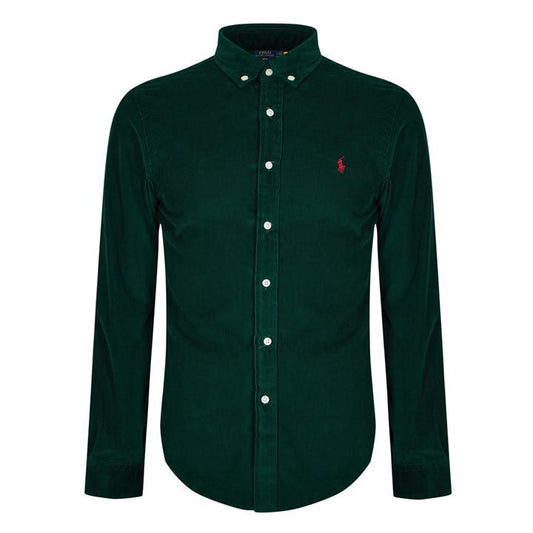 Ralph Lauren Corduroy Overhemd – Donkergroen – Heren