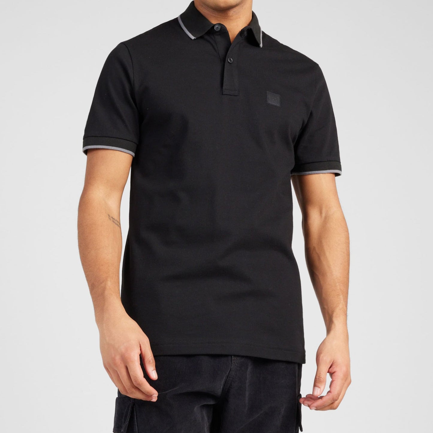 Hugo Boss Orange Passertip Poloshirt – Zwart – Heren