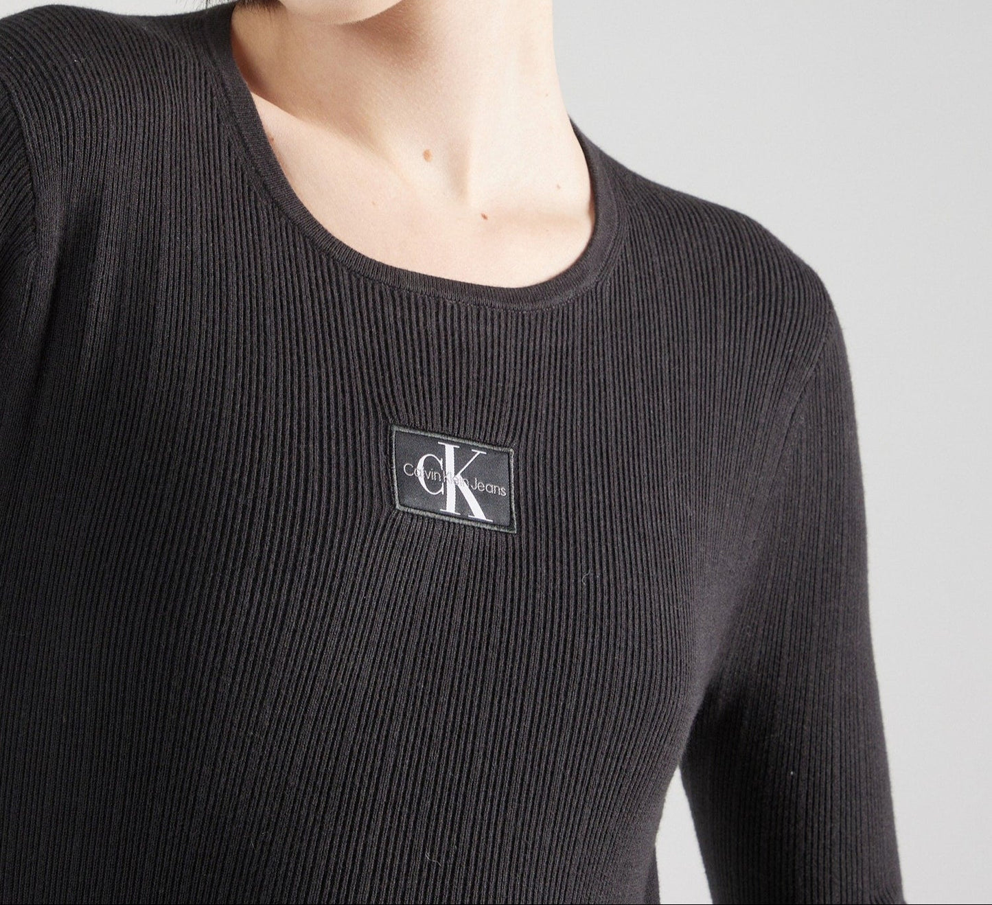 Calvin Klein Slim Fit Trui – Zwart – Dames