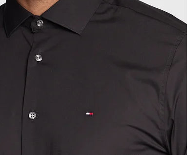 Tommy Hilfiger Overhemd met knoopsluiting – Zwart – Heren