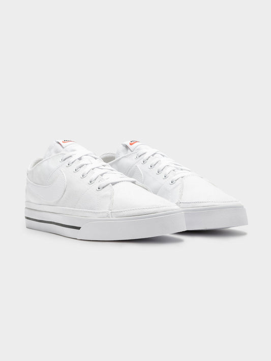 Nike Court Legacy Canvas Sneakers – Wit – Heren
