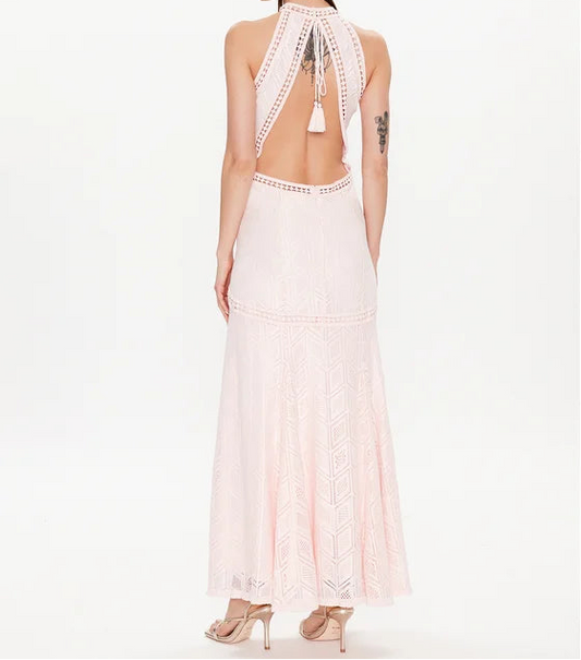 Guess Kanten Jurk – Wit/Roze – Dames