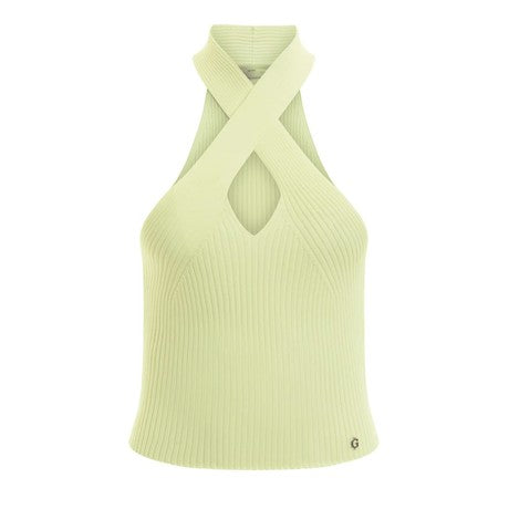 Guess Tanktop Crisscross-hals – Geel/Groen – Dames