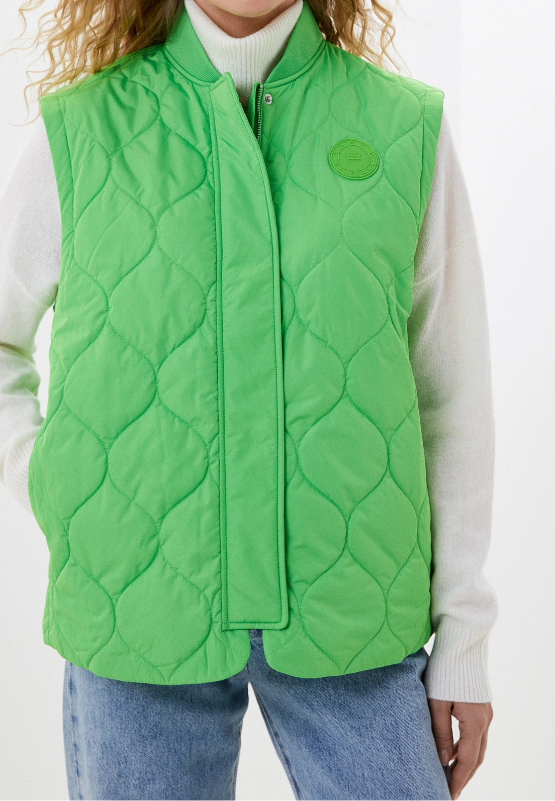 Tommy Hilfiger Gewatteerd Gilet – Groen - Dames