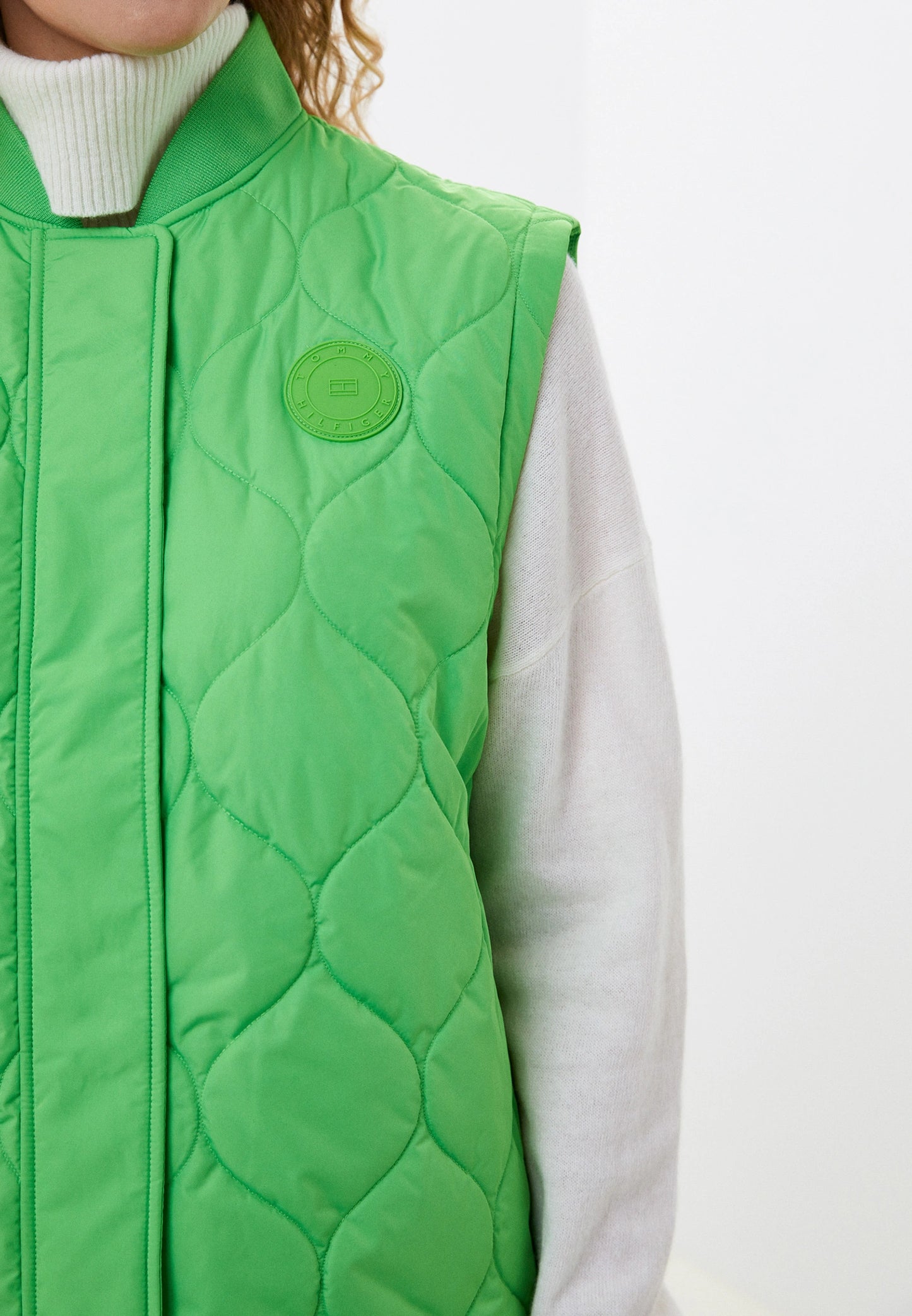 Tommy Hilfiger Gewatteerd Gilet – Groen - Dames