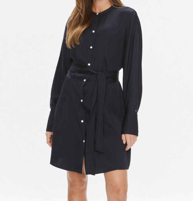 Tommy Hilfiger Regular Fit Dress – Navy Blue – Women