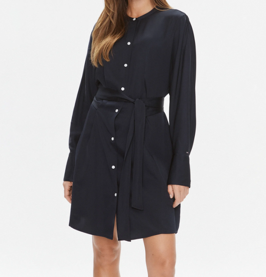Tommy Hilfiger Jurk Regular Fit – Marineblauw – Dames