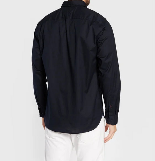 Tommy Hilfiger Core Flex Overhemd – Marineblauw – Heren