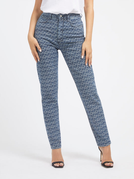 Guess G Cube Mom Pant – Geometrisch – Dames