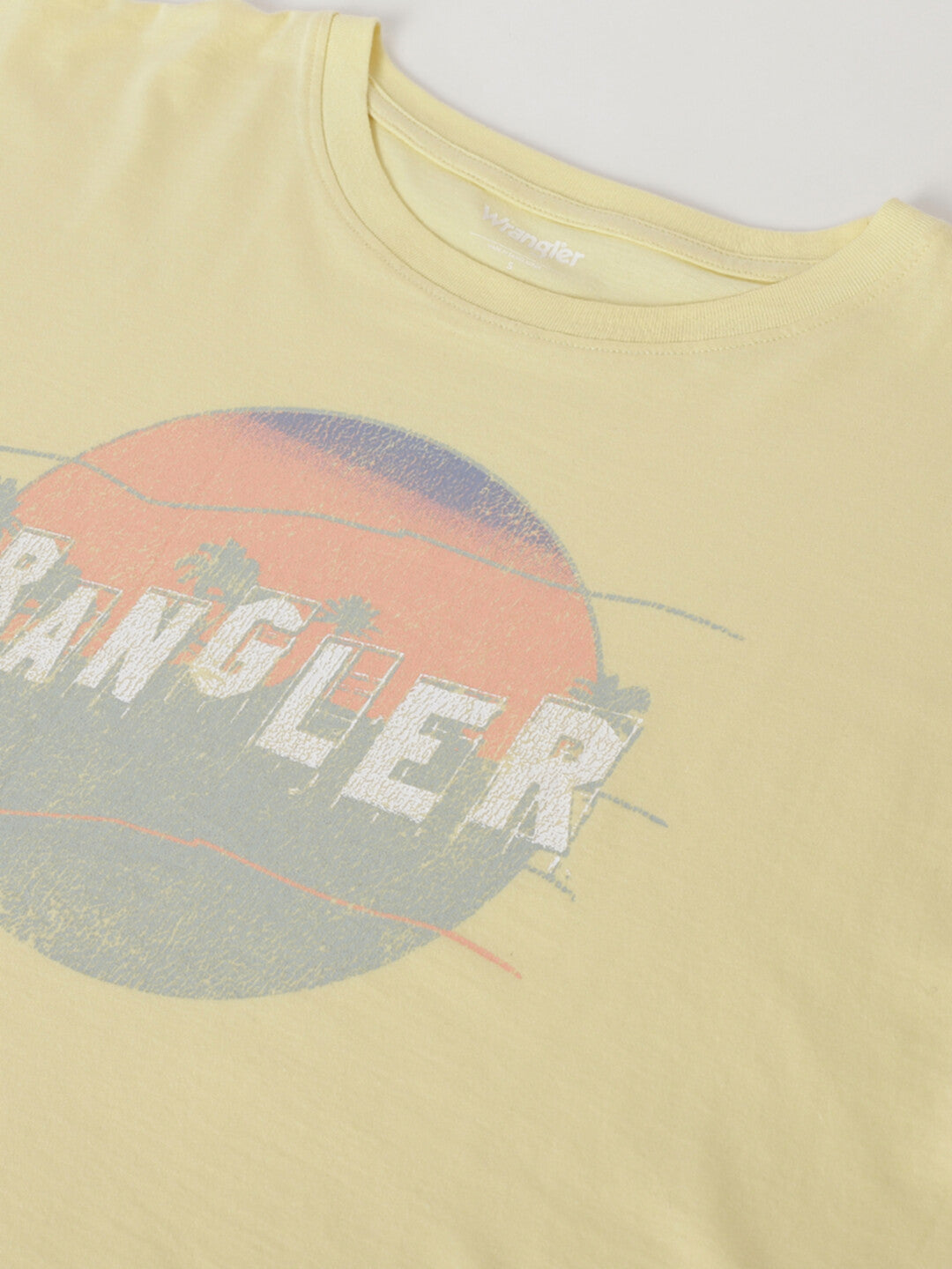 Wrangler Grafisch T-shirt – Geel – Dames