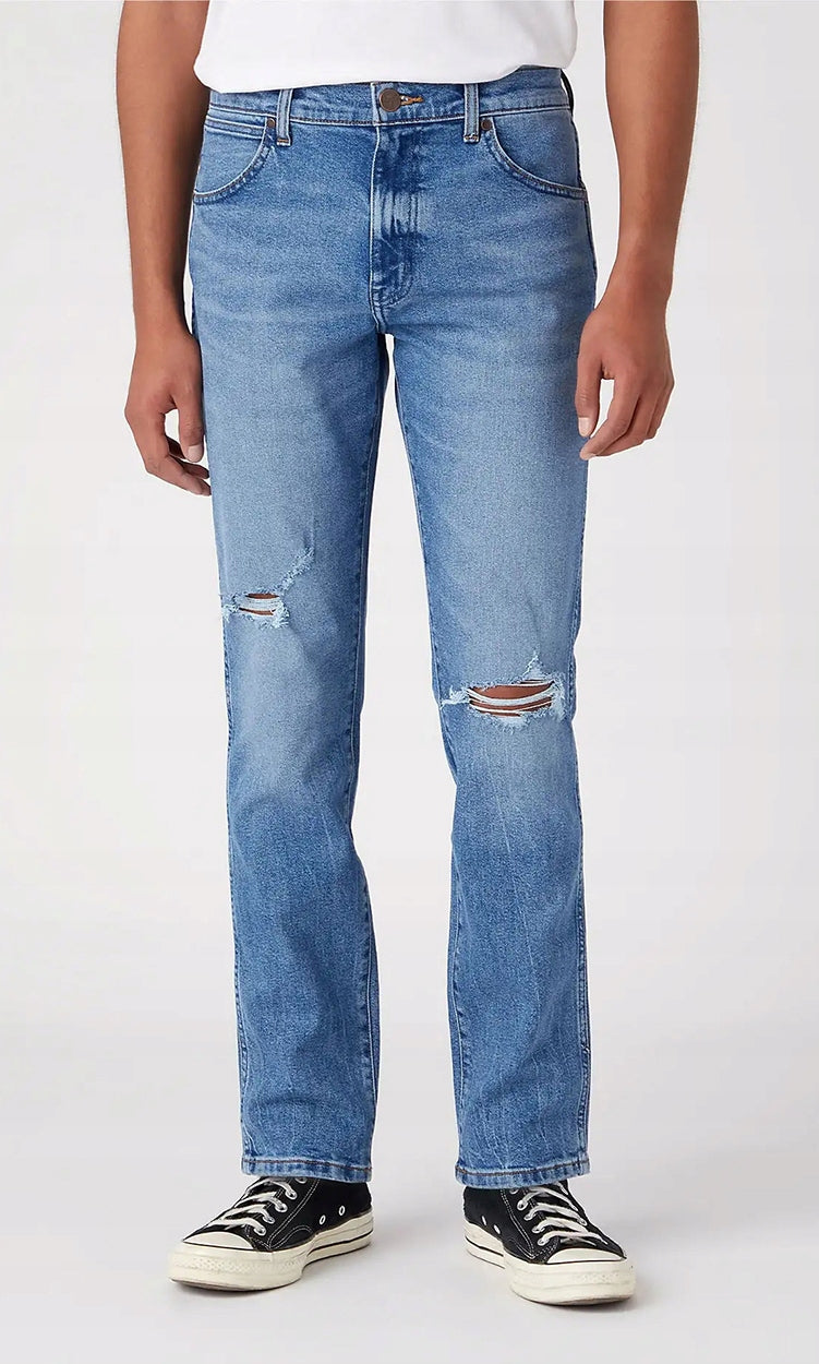 Wrangler Larston Slim Jeans – Blauw – Heren