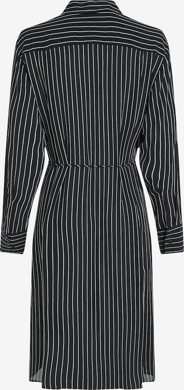Tommy Hilfiger Crêpe Jurk met Ceintuur – Gestreept – Dames