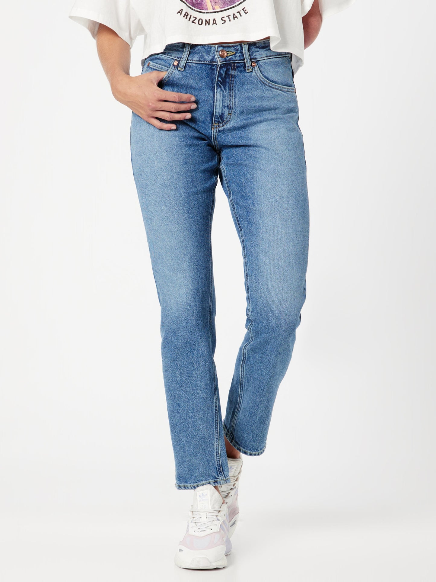 Lee Mid Rise Jeans – Blauw – Dames