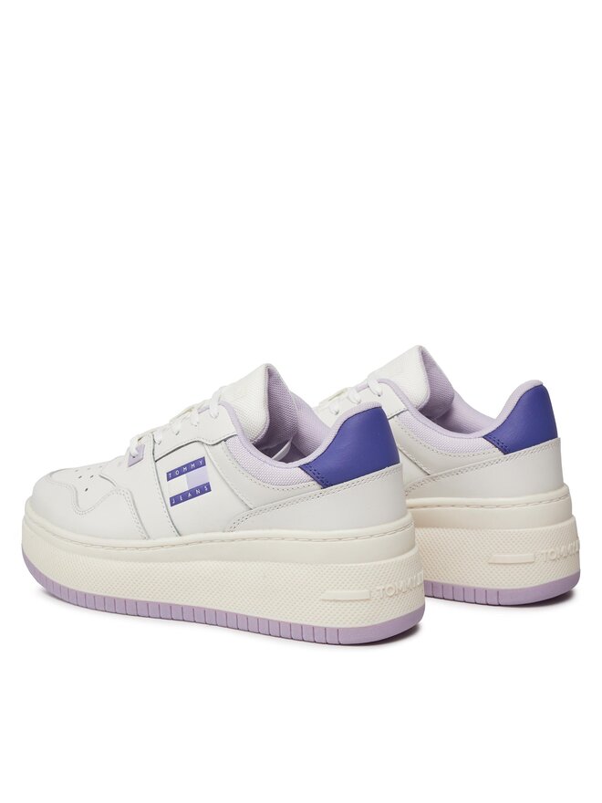 Tommy Hilfiger Retro Basket Flatform Sneakers – Wit/Multicolor – Dames