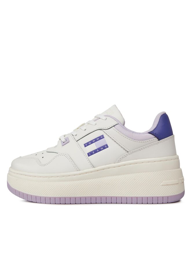 Tommy Hilfiger Retro Basket Flatform Sneakers – Wit/Multicolor – Dames