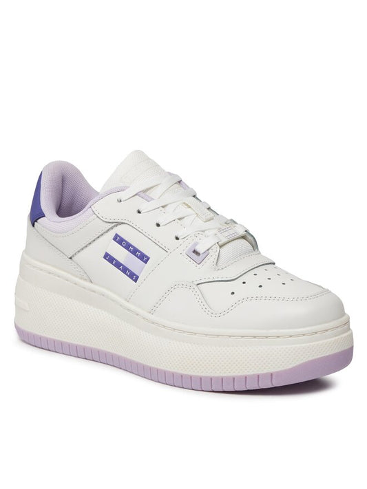 Tommy Hilfiger Retro Basket Flatform Sneakers – Wit/Multicolor – Dames