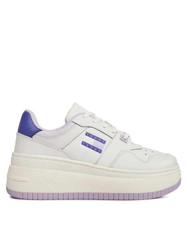 Tommy Hilfiger Retro Basket Flatform Sneakers – Wit/Multicolor – Dames