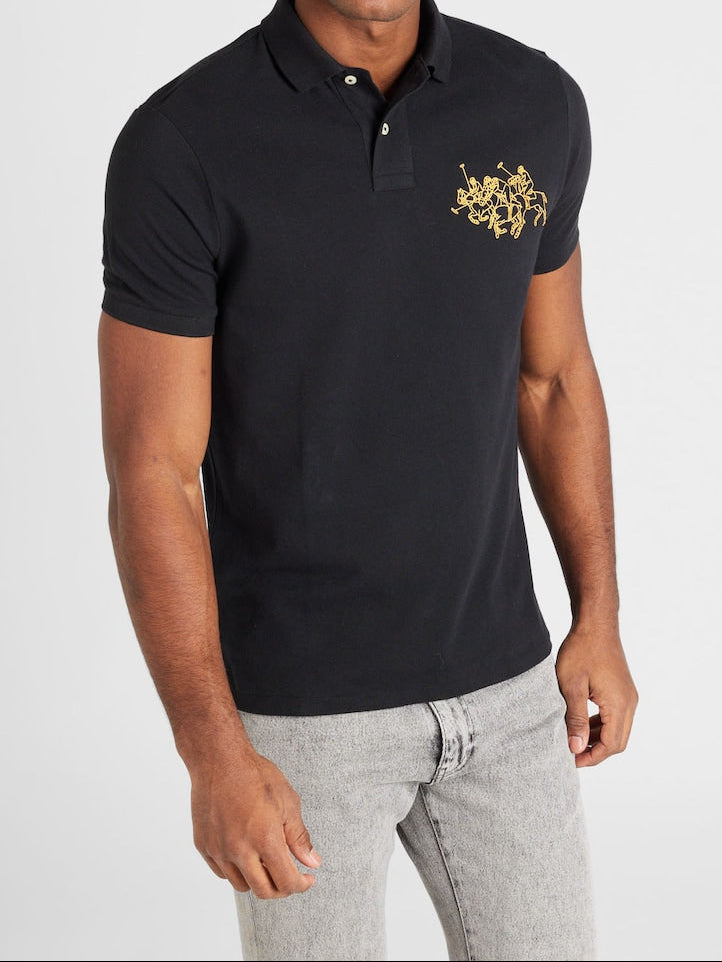 Ralph Lauren Chinees Nieuwjaar Poloshirt – Zwart – Heren