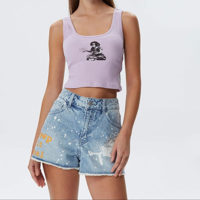 Guess Mouwloos Topje – Paars – Dames