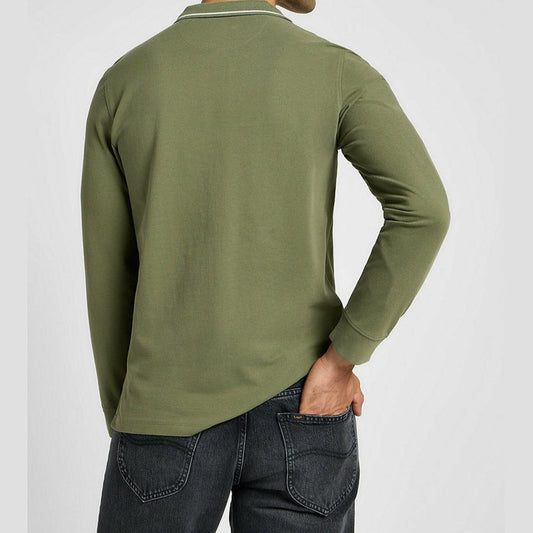 Lee Polo shirt met lange mouwen – Groen – Heren