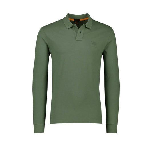 BOSS Long Sleeve Polo Shirt – Green – Men
