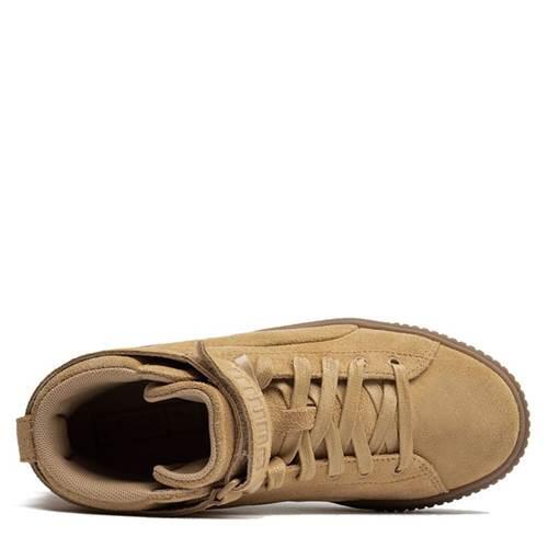 Puma Suede High Sneakers – Bruin/Beige – Dames