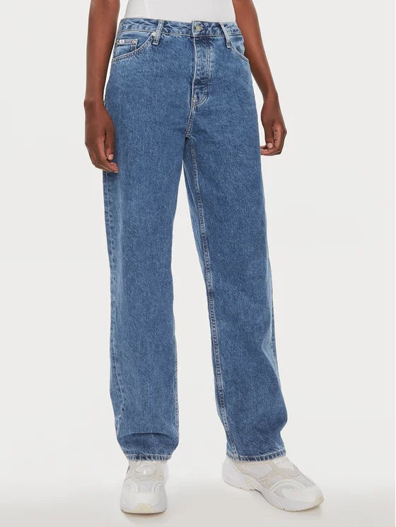 Calvin Klein 90S Straight Jeans – Blauw – Dames