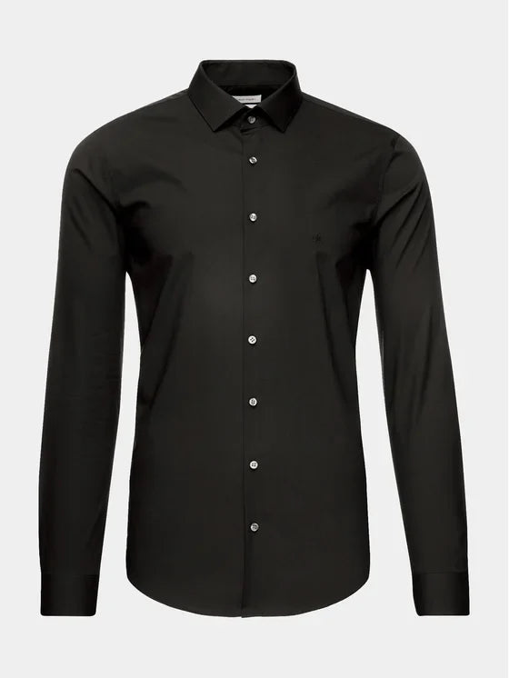 Calvin Klein Slim Fit Shirt – Zwart – Heren