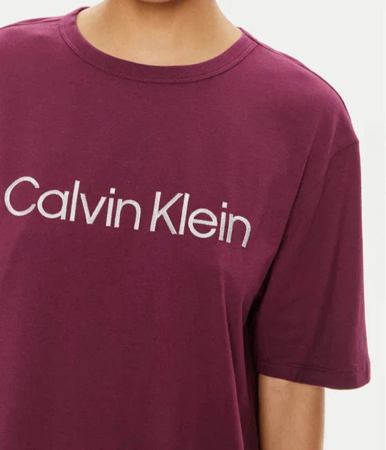 Calvin Klein Relaxed Fit T-Shirt – Bordeaux - Dames