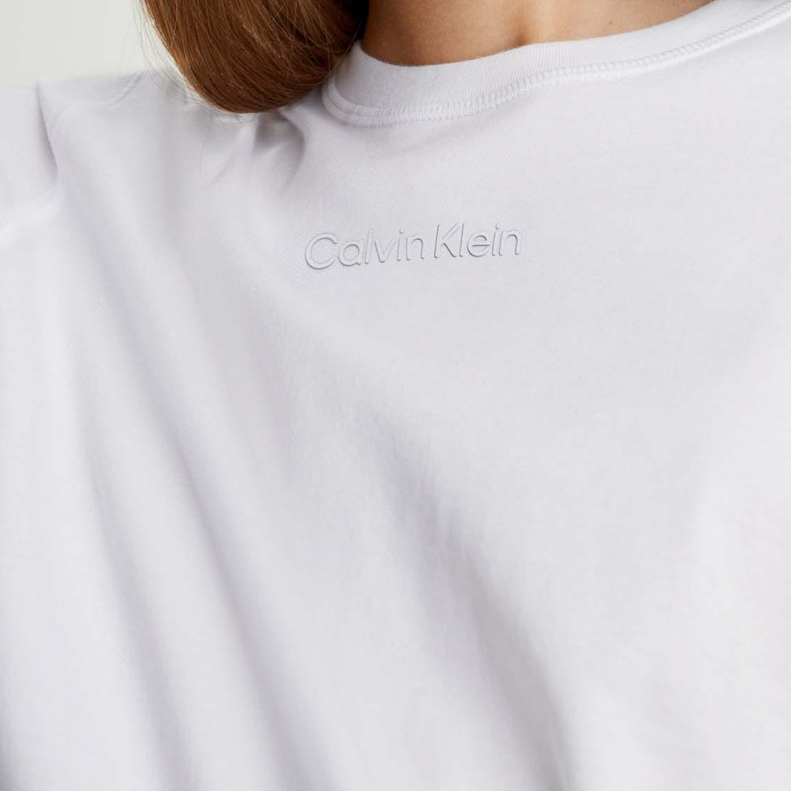 Calvin Klein Boxy Fit T-shirt – Wit – Dames