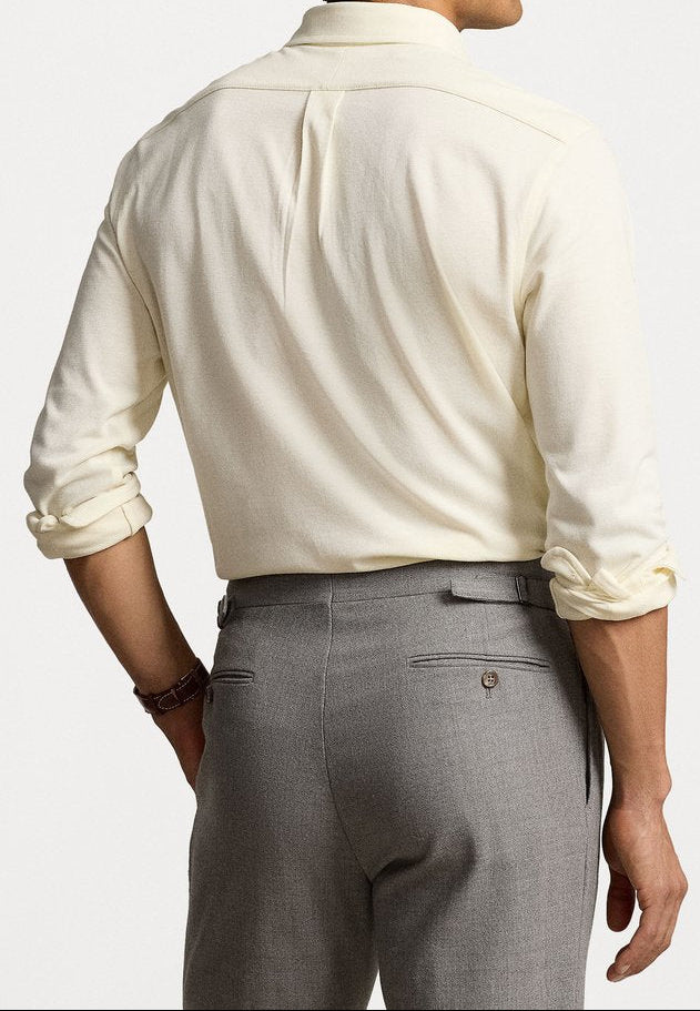 Ralph Lauren Shirt – Piqué Crème – Heren