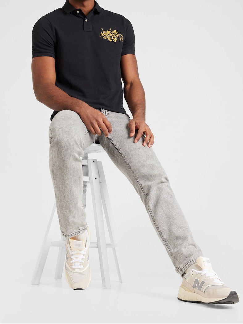 Ralph Lauren Chinees Nieuwjaar Poloshirt – Zwart – Heren