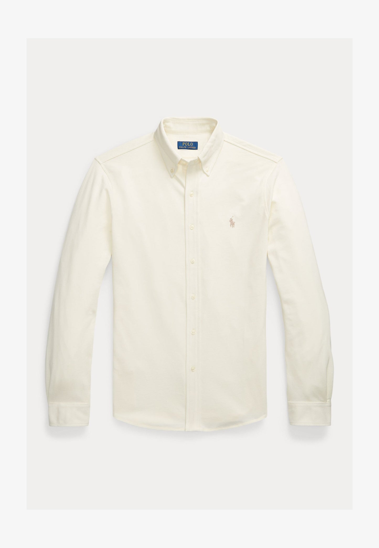 Ralph Lauren Shirt – Piqué Crème – Heren