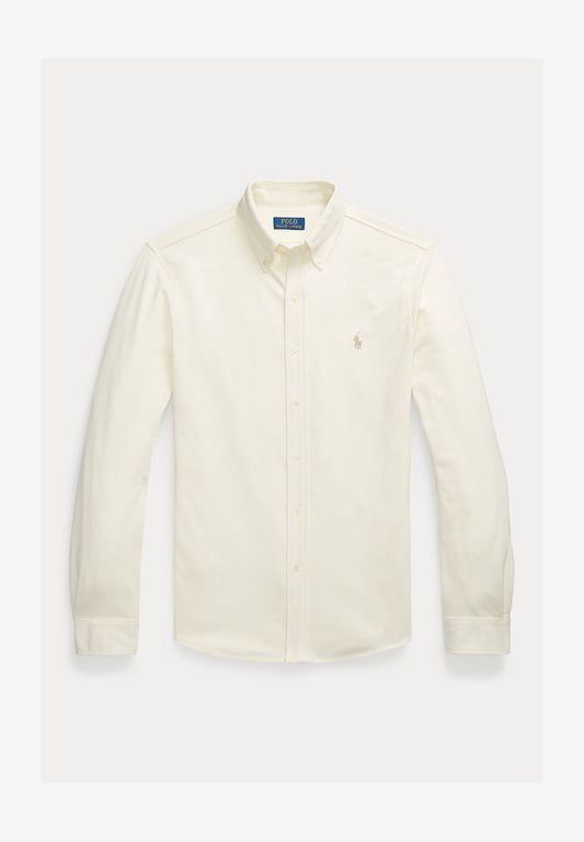 Ralph Lauren Shirt – Piqué Crème – Heren