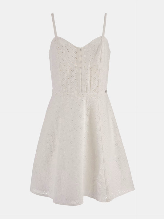 Guess Jurk met oogjes – Wit – Dames
