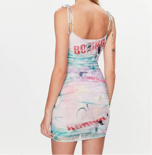 Guess Jurk met graffitiprint – Meerkleurig – Dames