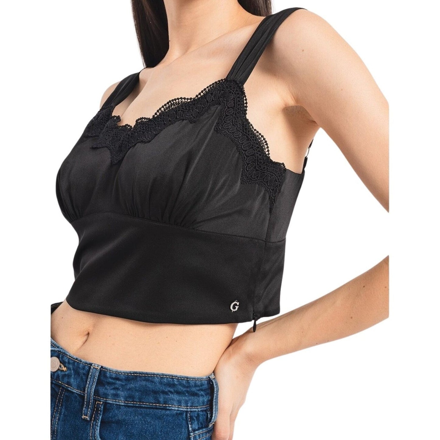 Guess Mouwloze Top – Zwart – Dames