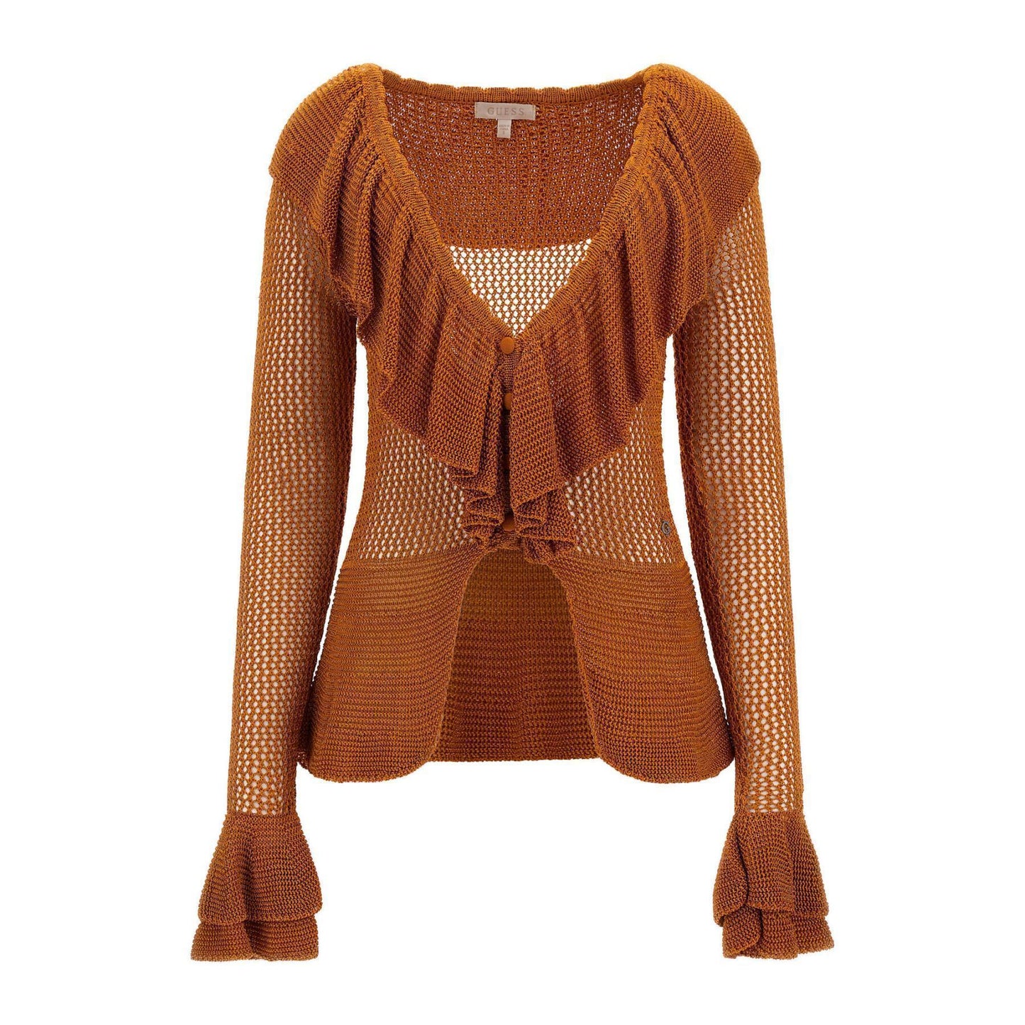 Guess Cardigans Savannah Lurex – Bruin – Dames