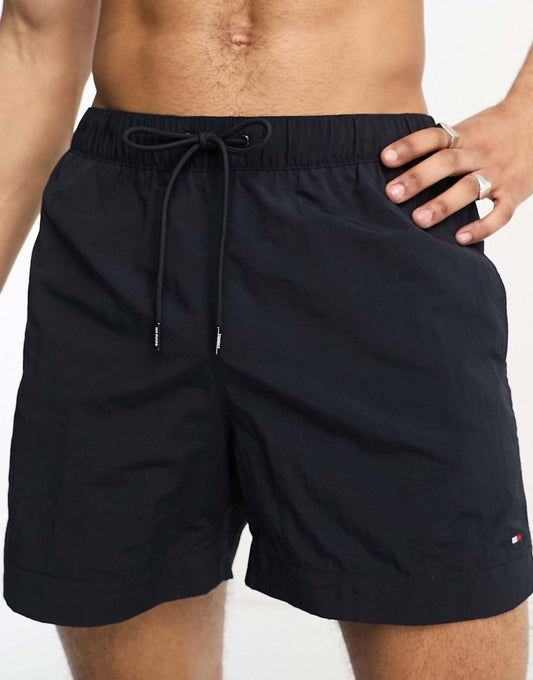 Tommy Hilfiger zwembroek met trekkoord – zwart – heren