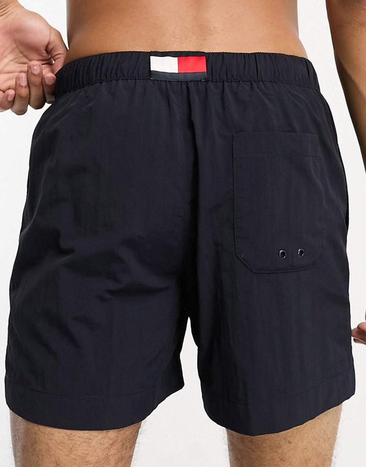 Tommy Hilfiger zwembroek met trekkoord – zwart – heren