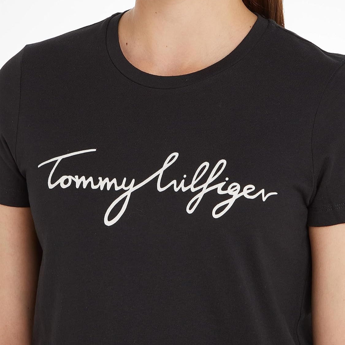 Tommy Hilfiger T-shirt – Zwart – Dames