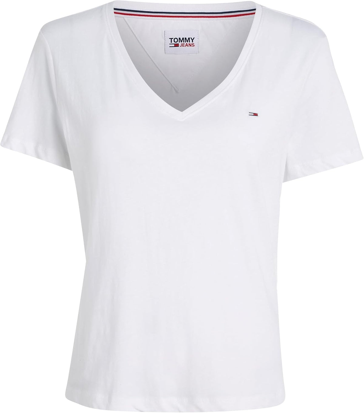Tommy Jeans Badge T-shirt – Wit – Dames