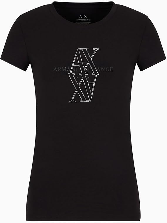 Armani Exchange T-shirt met print – Zwart – Dames